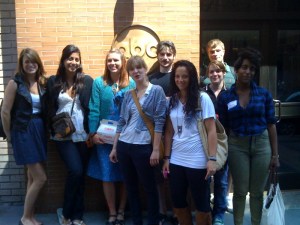 The intrepid members of Journalism 1 Spring 09 at ABC News